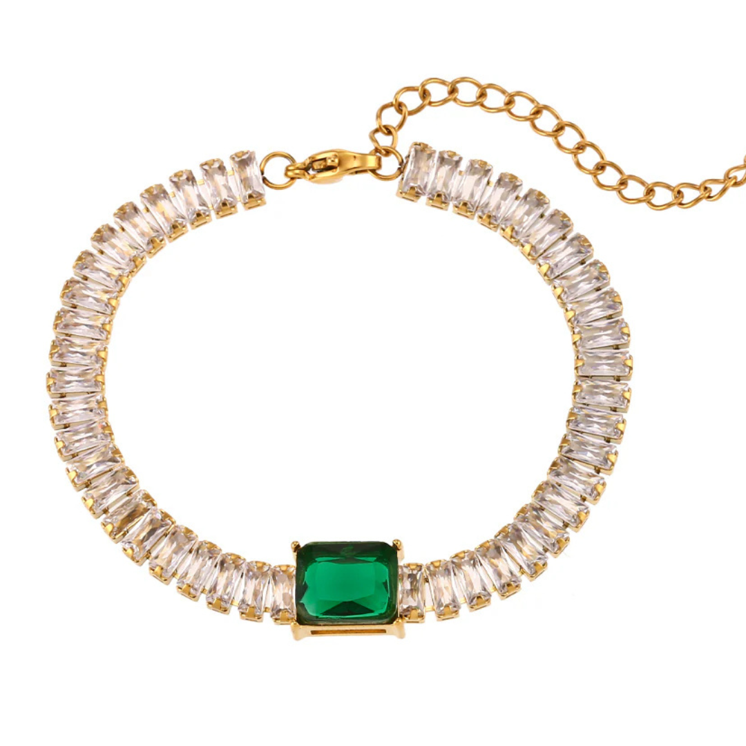 Emerald Crystal Bracelet